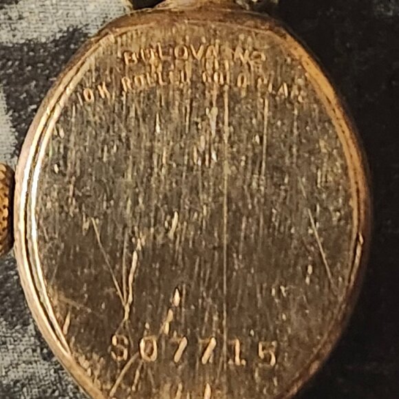 Bulova N2 10k rolled gold watch with diamonds. - Picture 2 of 4